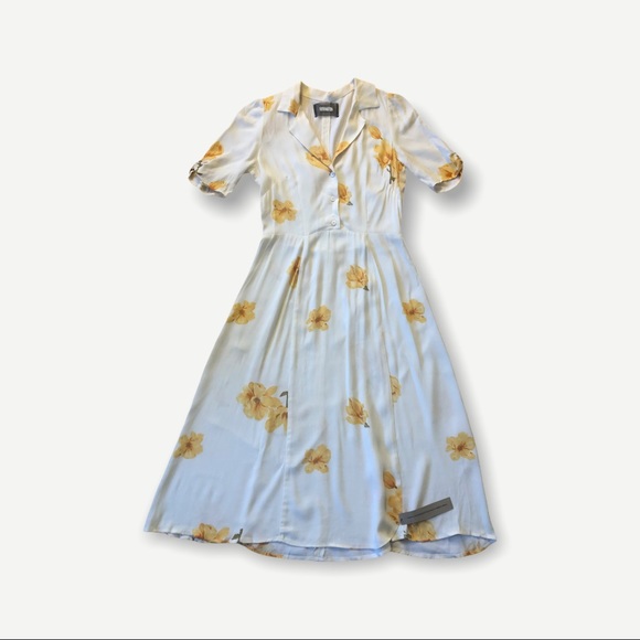 Reformation Dresses & Skirts - Reformation boho yellow floral dress size 6 NWT